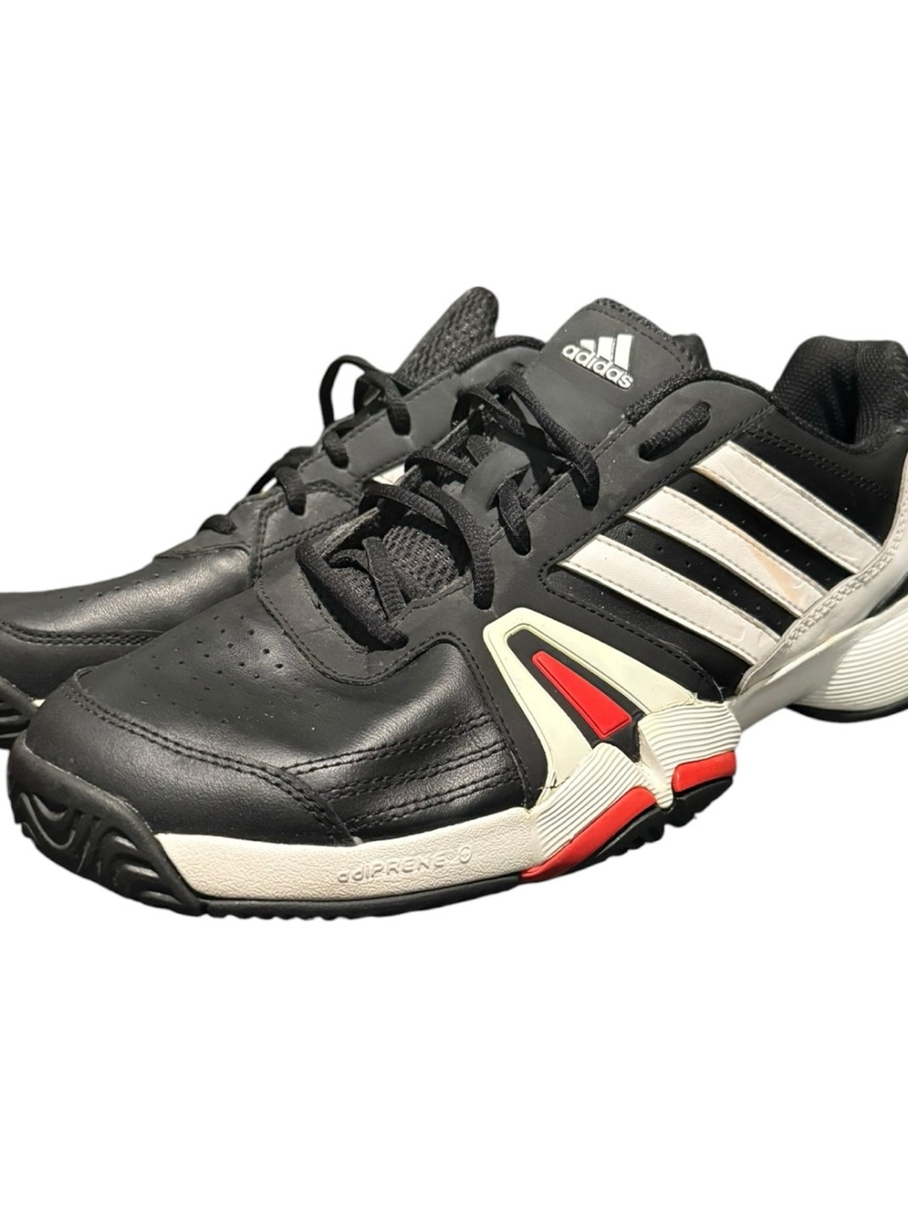 Adidas Men’s Bercuda 3 Tennis Sneakers Black Red Size 11.5